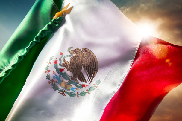 Ημέρα μεξικανική ανεξαρτησία σημαία - Φωτογραφία, εικόνα