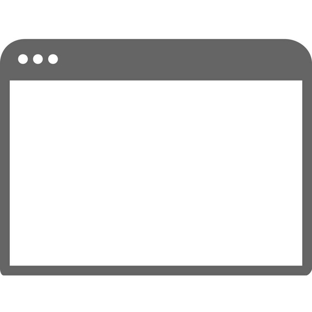 communication internet window icon in Solid style - Vektör, Görsel