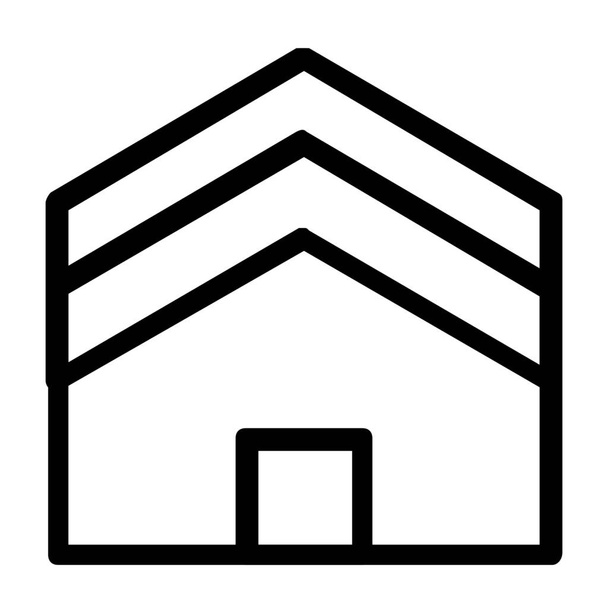 Browser Home Building Icon im Umrissstil - Vektor, Bild