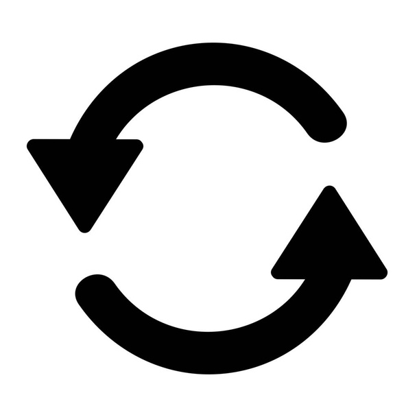 arrow counterclockwise left icon in Solid style - Vector, Image