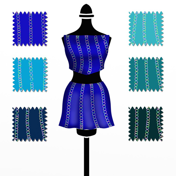 vestido azul
 - Foto, Imagem