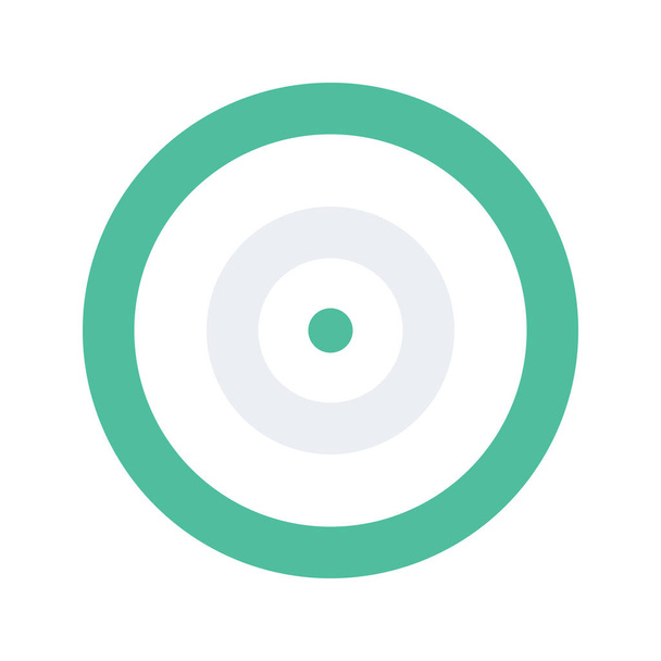 bullseye content digital icon in Flat style - Vecteur, image