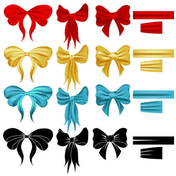 Bows collection - ベクター画像