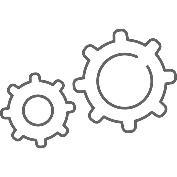bolts communication computer icon in Outline style - Vector, Imagen