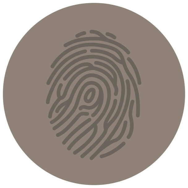 crime criminal evidence icon in Flat style - Vector, imagen