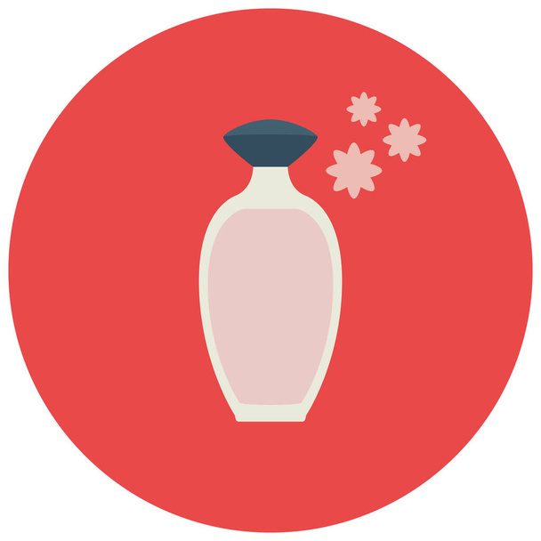 farmacia flores perfume icono en estilo plano - Vector, imagen