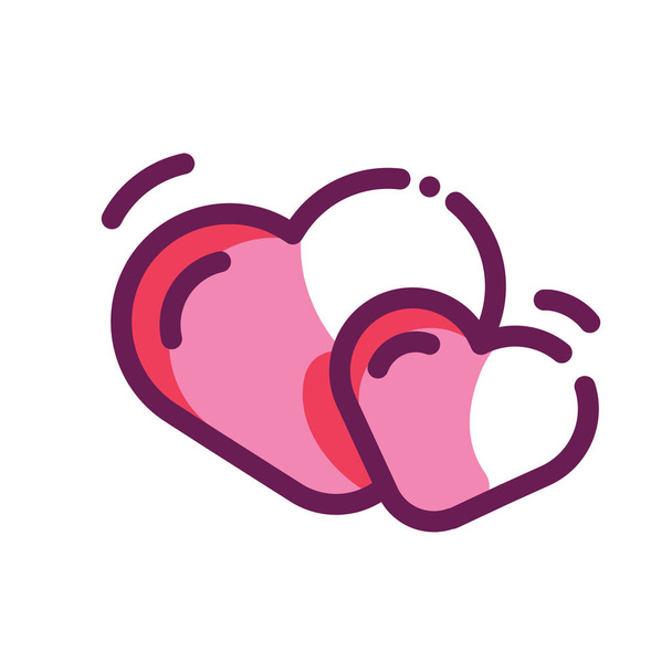 in love romance icon in Filled outline style - Vector, Image