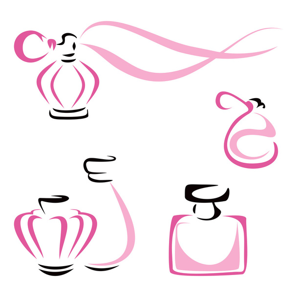 Recipientes de perfume
 - Vetor, Imagem