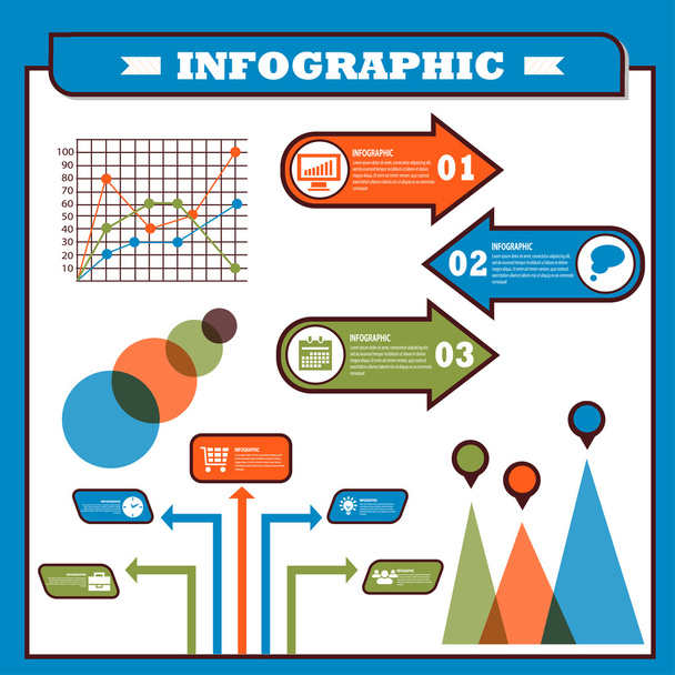 Elements of infographics for business and statistics. vector - Вектор, зображення