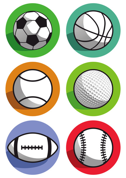 Sports balls - Vector, Image