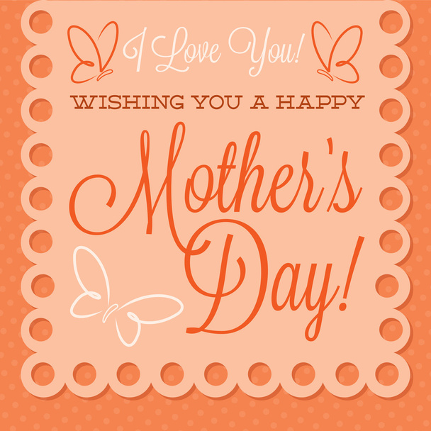 Papel picado Mother's Day card - Vector, imagen