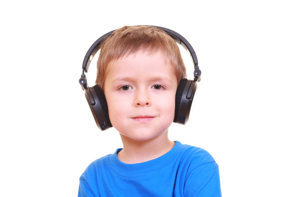 Boy with headphone - Photo, Image
