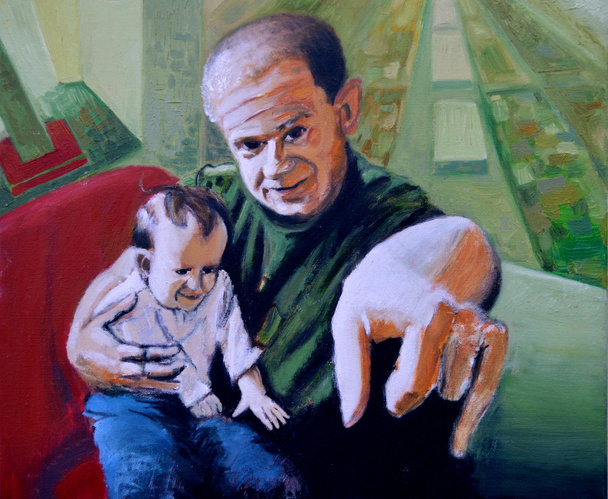 Padre e hijo autorretrato del artista
 - Foto, Imagen