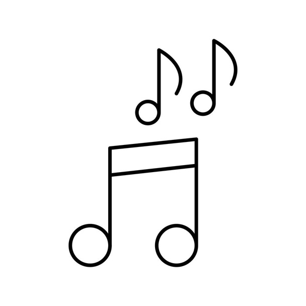 La música supera el icono del vector que puede modificar o editar fácilmente - Vector, Imagen
