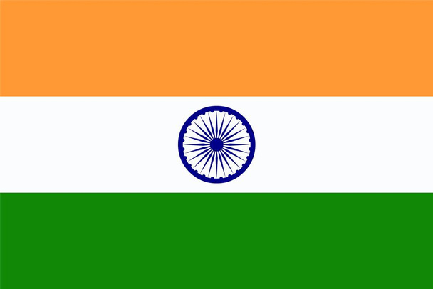 Flaga wektorowa Indii  - Wektor, obraz