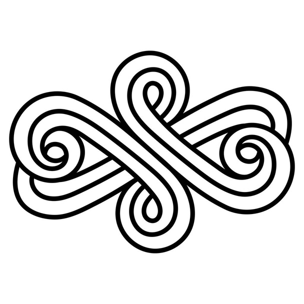 Diseño escandinavo vikingo. Patrón Escandinavo Edad de Bronce - Vector, imagen