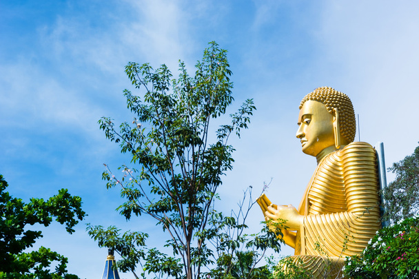 Altın buddha heykeli dambulla Tapınağı sri lanka - Fotoğraf, Görsel