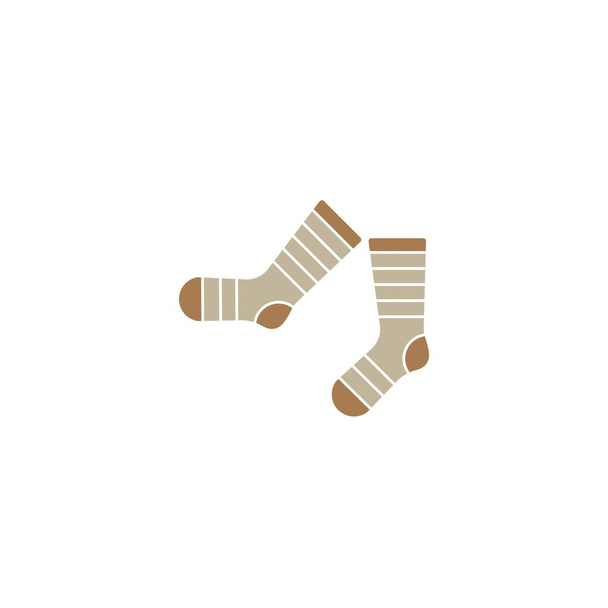 Socks icon vector illustration logo design - Vector, Image