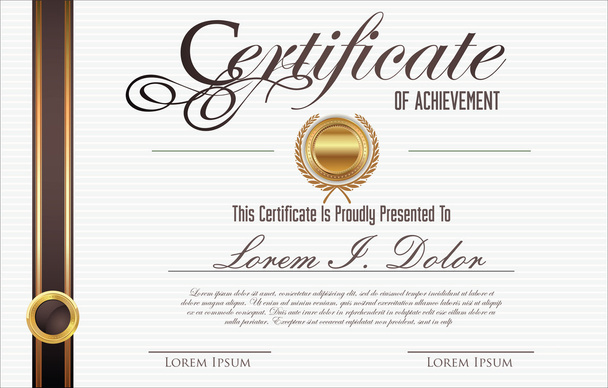 Certificate template - Вектор, зображення