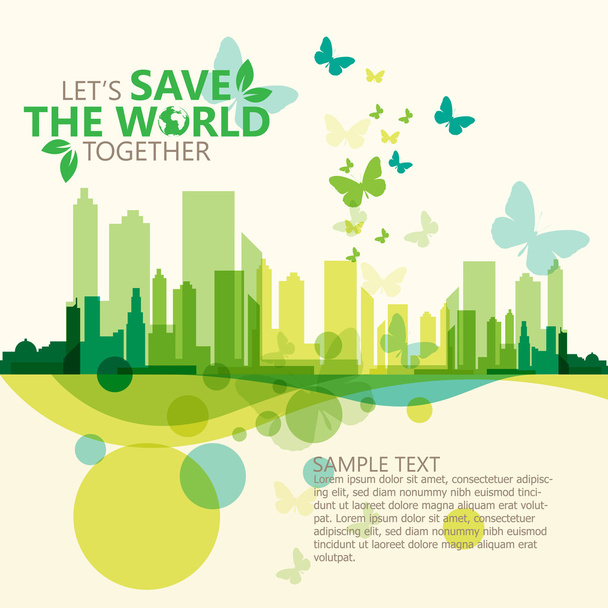 Σώστε τον κόσμο - Διάνυσμα, εικόνα