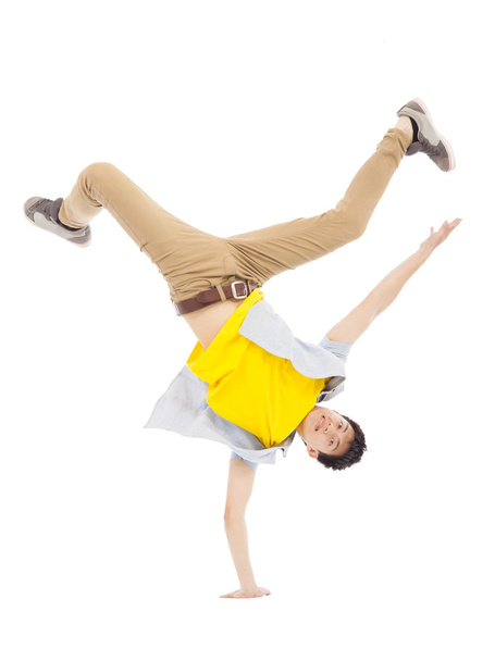 Nuori mies tanssii tyylikäs ja viileä breakdance
 - Valokuva, kuva