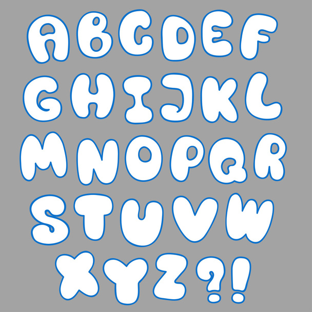 Convex alphabet for design - Vettoriali, immagini