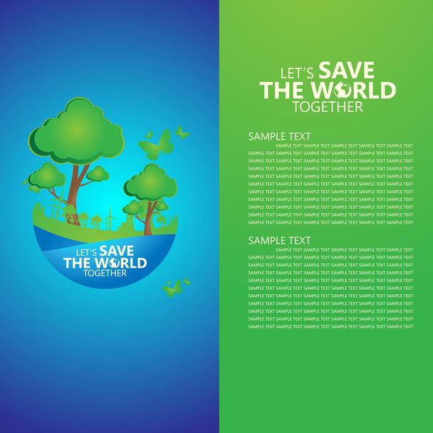 Save the world - Vector, Image