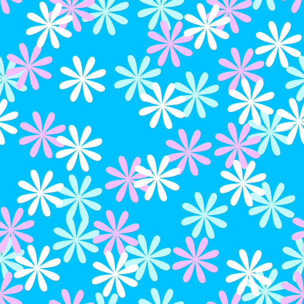 Fun seamless flower pattern - Вектор, зображення
