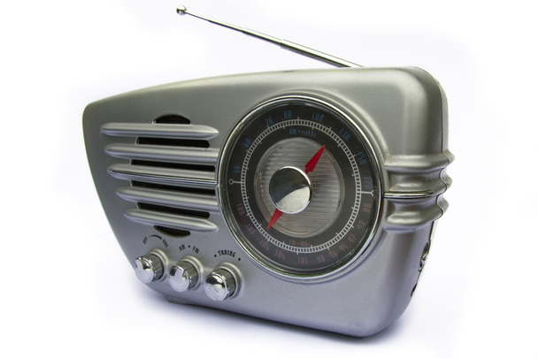 ファンキーなラジオとグルーヴィーな 1950 年代のスタイル設定 - 写真・画像