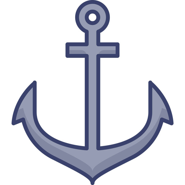anchor boat equipment icon - Διάνυσμα, εικόνα