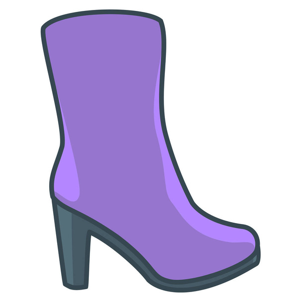 boots clothes womens boots icon in Filled outline style - Vector, afbeelding