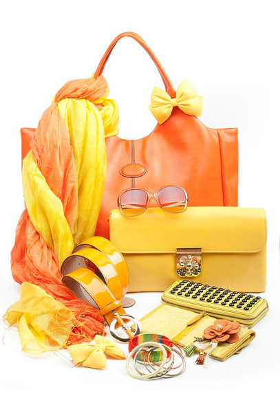 Yellow fashion accessories - Photo, Image