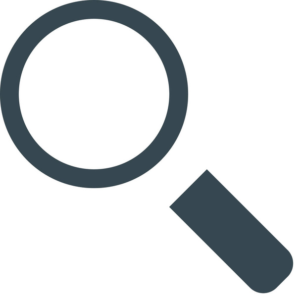 interface magnifier research icon in Solid style - Vektor, kép