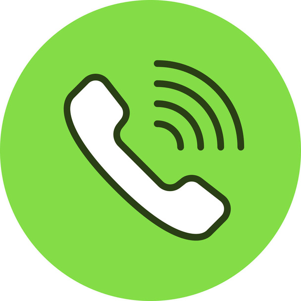 call connect mobile icon in Filled outline style - Vector, Image