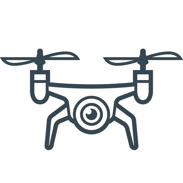 drone airdrone dispositivo ícone em estilo esboço - Vetor, Imagem