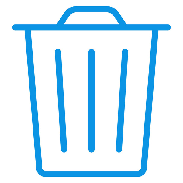 Recycling-Papierkorb-Symbol im Outline-Stil löschen - Vektor, Bild