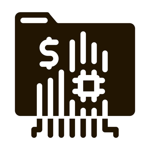 icono de la tarjeta de memoria Vector Glyph Illustration - Vector, imagen