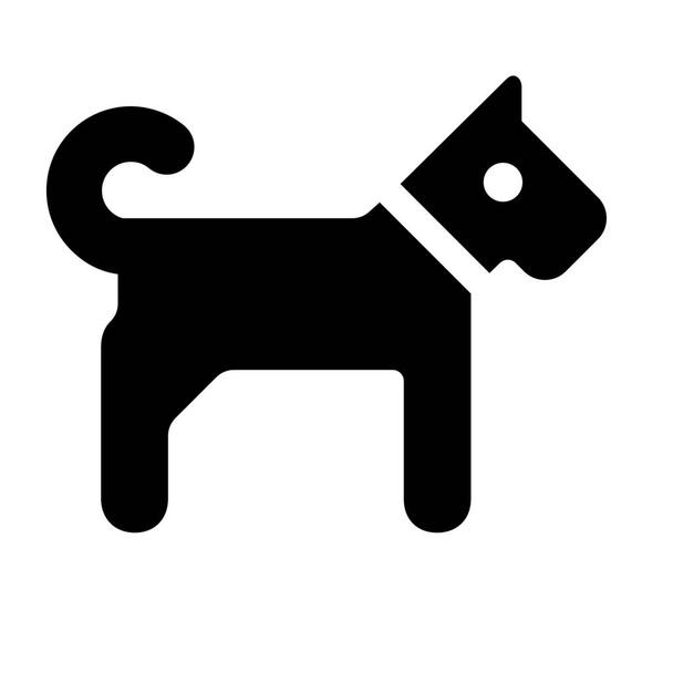 animal dog Solid icon in Solid style - Vektor, Bild