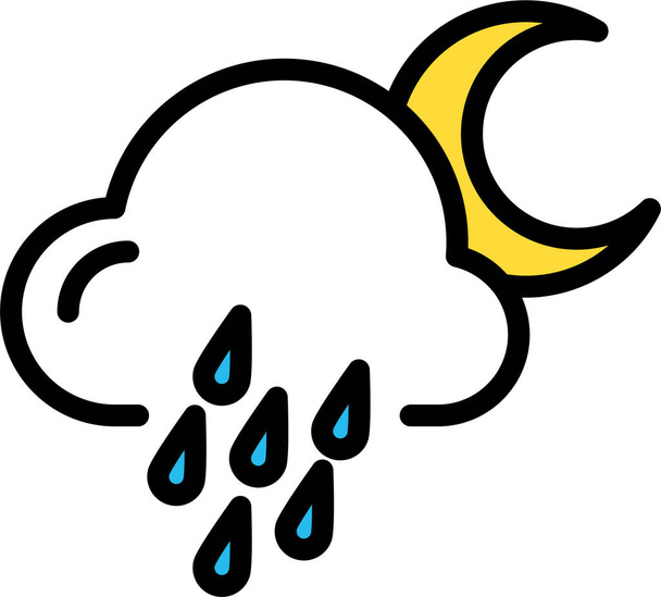 rain. web icon simple illustration - Vettoriali, immagini