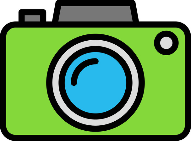 fotoaparát. webová ikona jednoduchá ilustrace - Vektor, obrázek