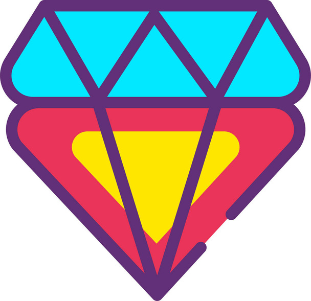 icône de diamant, illustration vectorielle - Vecteur, image