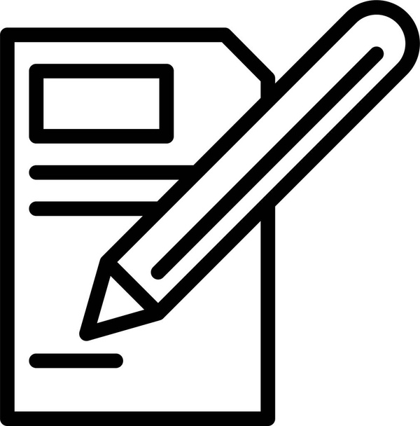 icône web crayon, illustration vectorielle simple isolé sur fond blanc - Vecteur, image