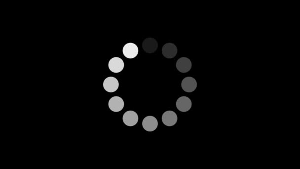 Animace načítání kruh na černém pozadí. - Záběry, video
