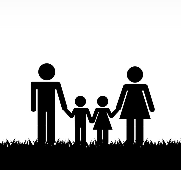 Familiendesign - Vektor, Bild