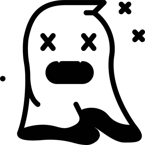 icône fantôme, illustration vectorielle isolée sur fond blanc   - Vecteur, image