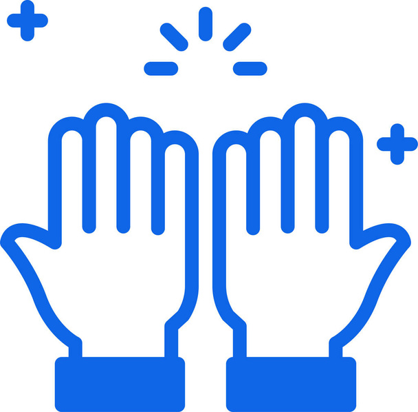 La mano. icono web ilustración simple - Vector, imagen