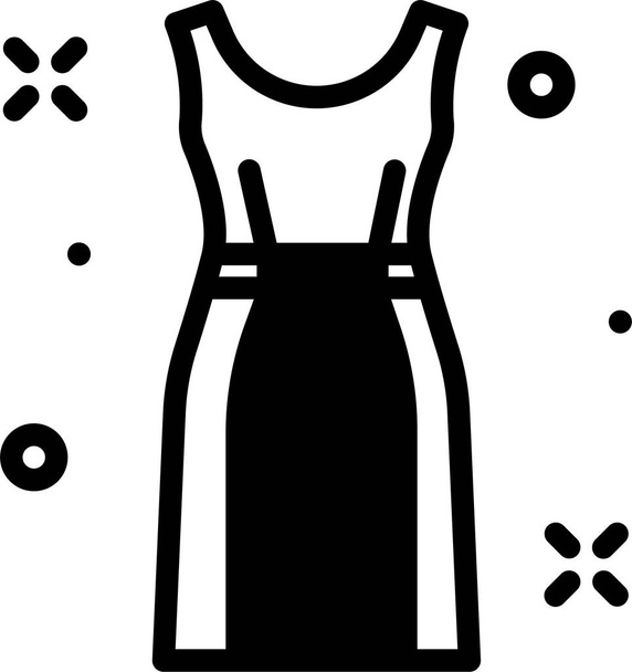 Vestido. icono web ilustración simple - Vector, imagen