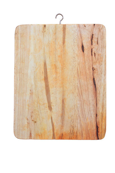 Planche à découper en bois sur fond blanc  - Photo, image
