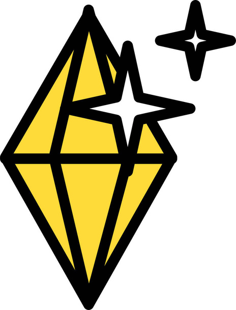 icona di diamante, illustrazione vettoriale - Vettoriali, immagini