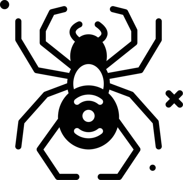 vector illustration of a halloween spider - Vector, Image